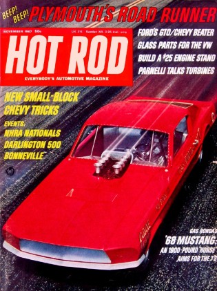 HOT ROD 1967 NOV - TASCS GT428KR-8, NEW ROAD RUNNER